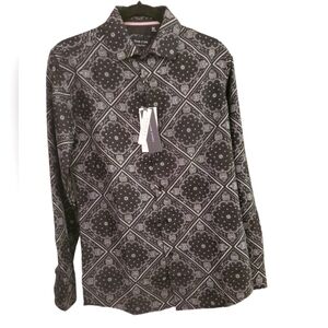 Silver Stone Paisley Collection Long sleeve button down shirt